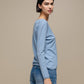Maglione in maglia da donna con scollo a V