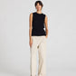 Top a maglia Sofie in cotone biologico nero