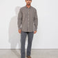 Camicia relaxed fit in lino misto con colletto button-down