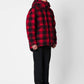 Parka Tartan Imbottito con Cappuccio Rimovibile