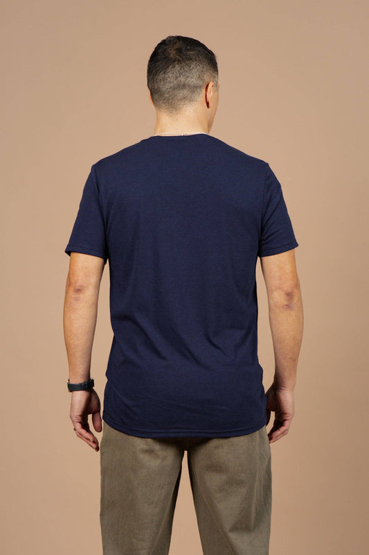 T-shirt uomo Waves blu navy
