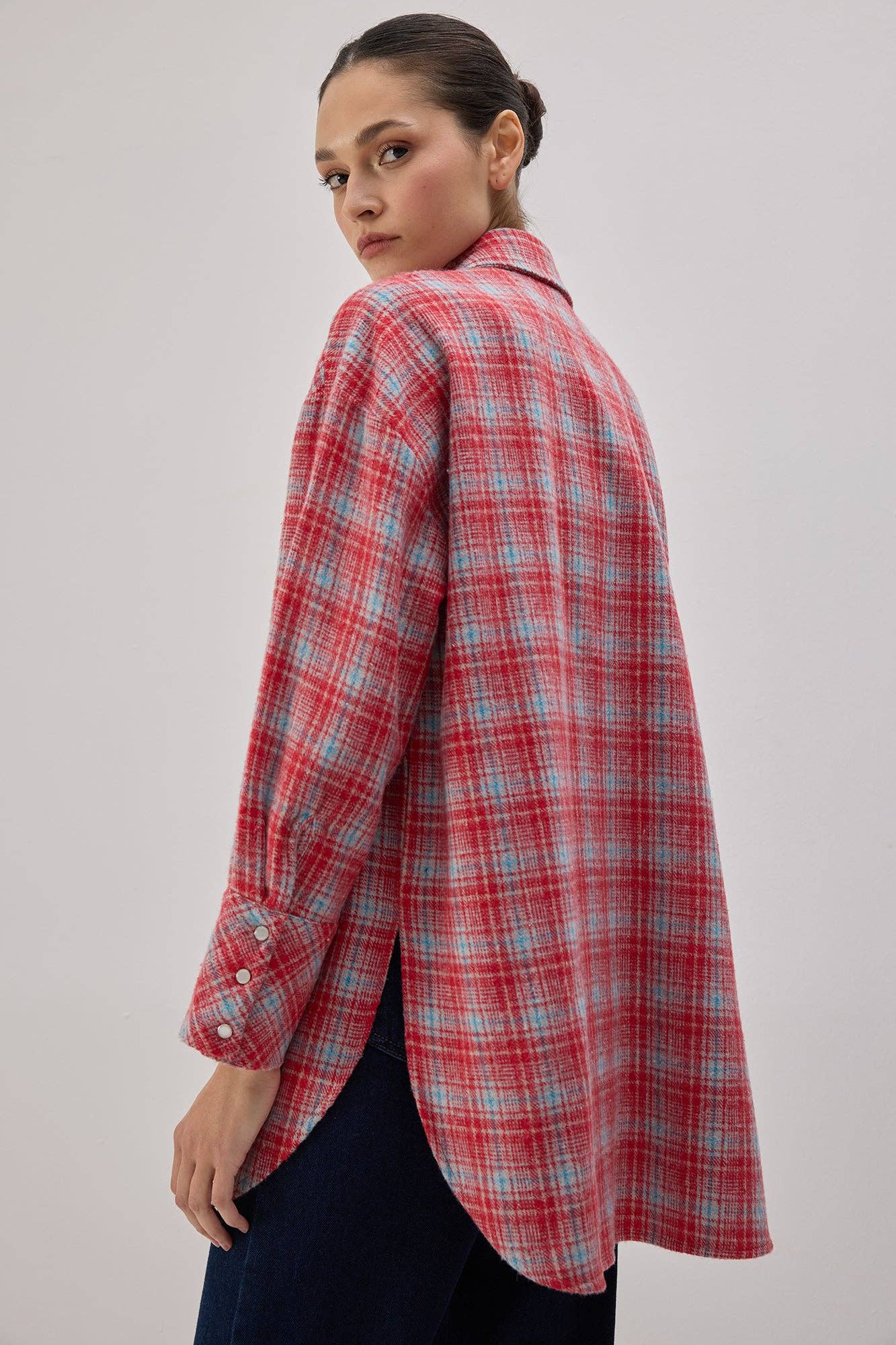 Camicia oversize a quadri stile lumberjack