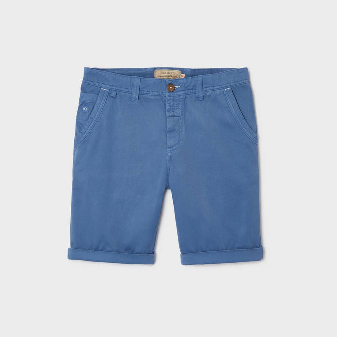 Bermuda in cotone biologico azzurro chiaro