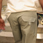 Pantaloncini da trekking in cotone ripstop con cintura regolabile