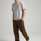 Pantaloni Operator marrone sella da uomo