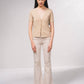 Cardigan in maglia fine con scollo a V e maniche corte