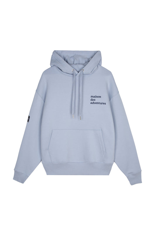 Felpa con cappuccio oversize Maison des Adventures in cotone biologico