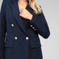 Blazer doppiopetto blu navy Zakie