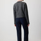 Cardigan in maglia a trecce antracite