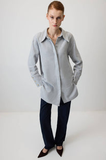 Camicia oversize con polsini larghi