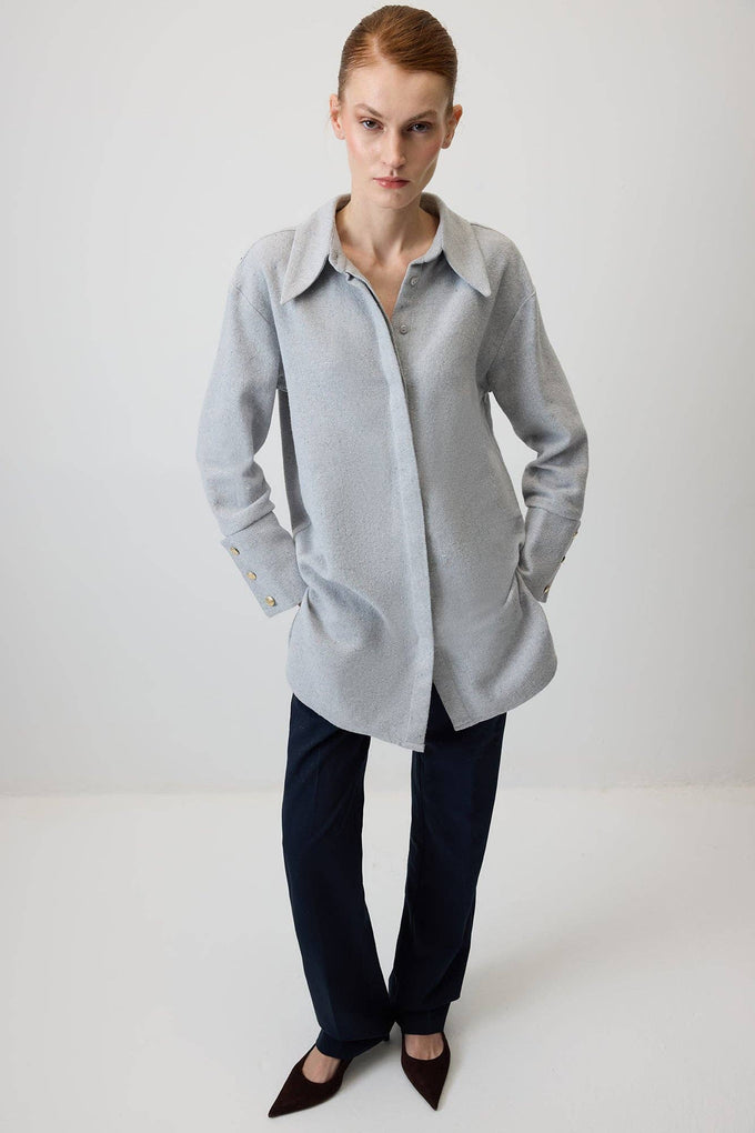 Camicia oversize con polsini larghi