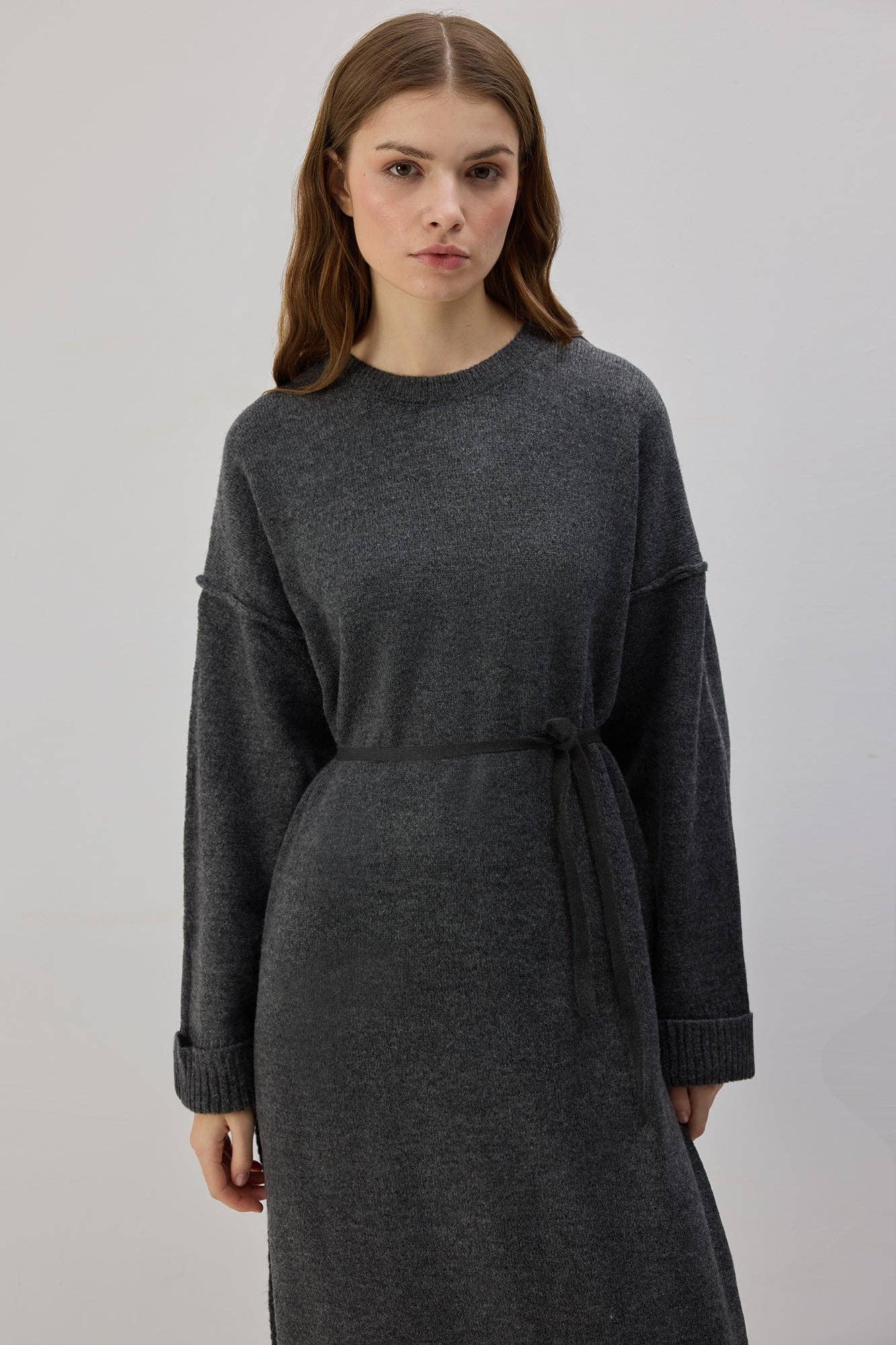 Abito in maglia con fiocco