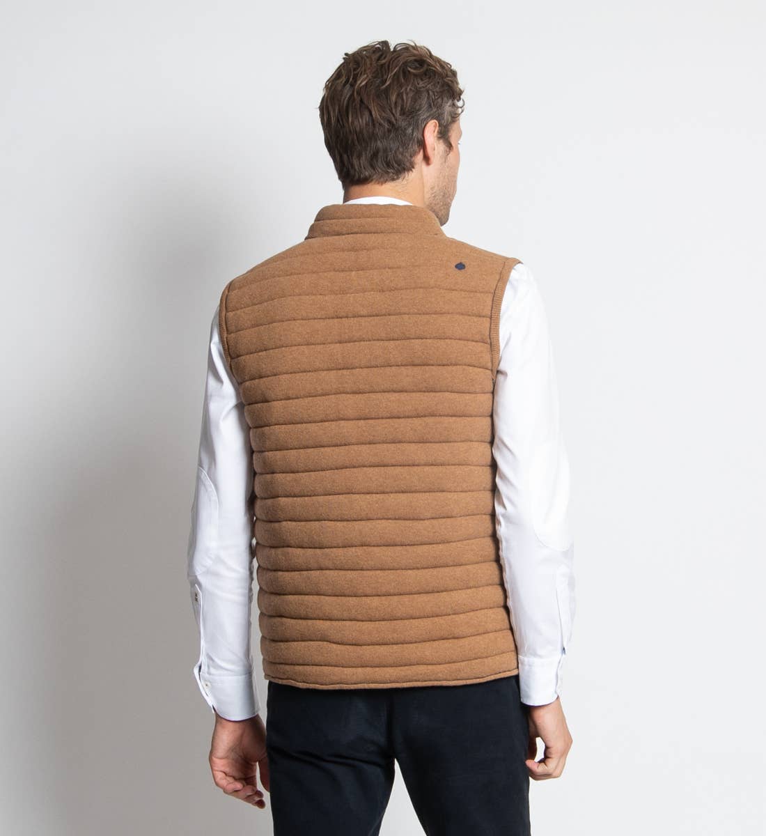 Gilet imbottito reversibile Navy/Camel Brunch