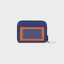 Portafoglio multicolore compatto con zip
