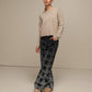 Maglione crop da donna in maglia morbida girocollo