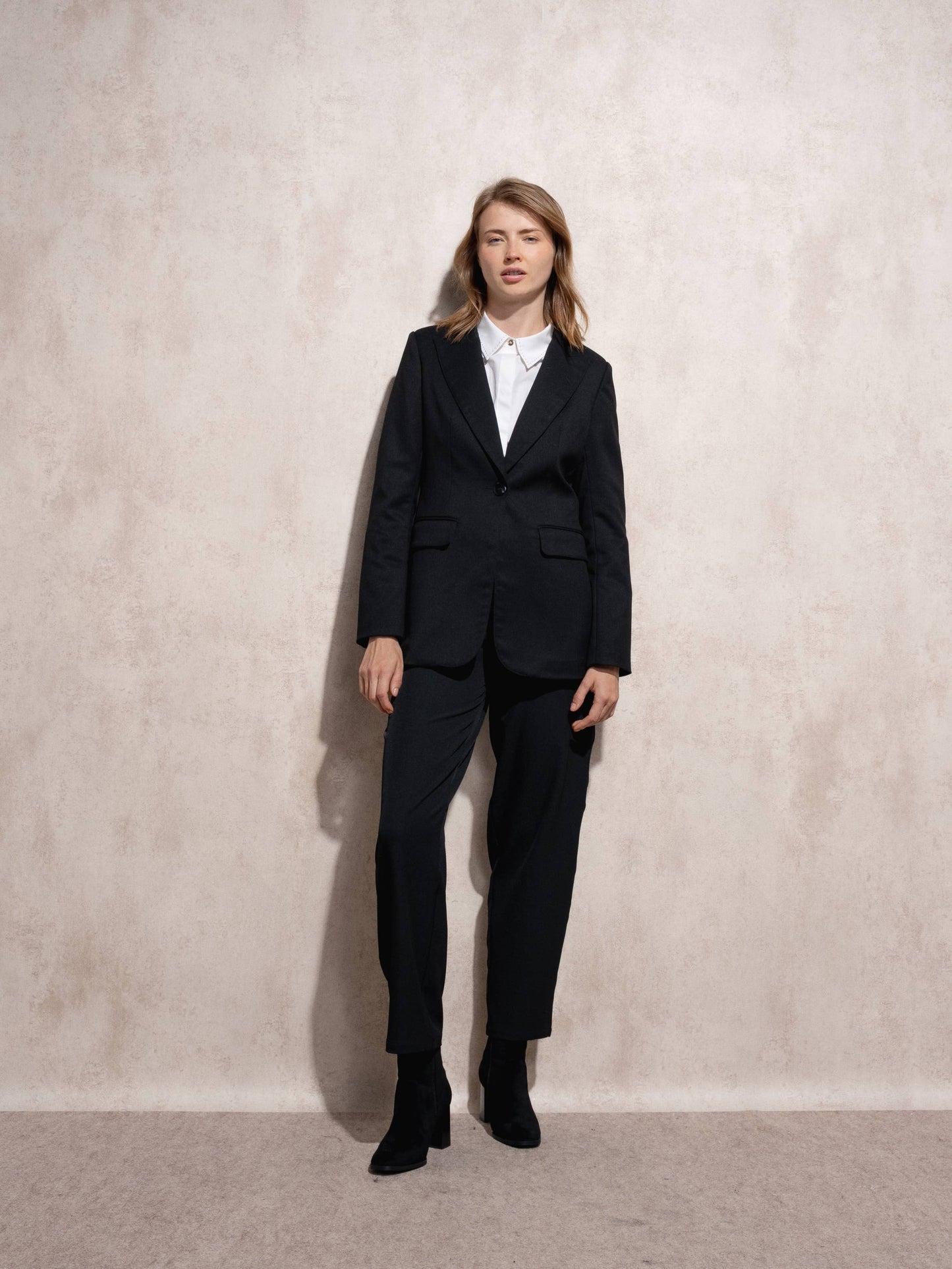 Blazer donna nero sartoriale