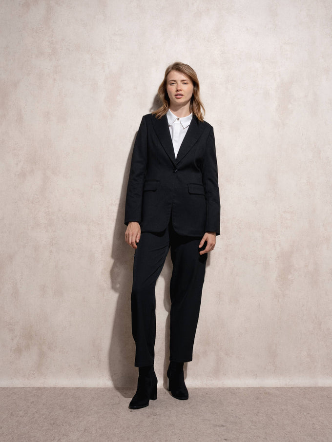 Blazer donna nero sartoriale