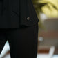 Pantaloni a zampa in maglia elasticizzata