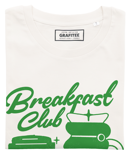 T-shirt Breakfast Club in cotone biologico bianco sporco