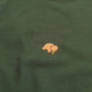 T-shirt essenziale in cotone biologico verde Kombu