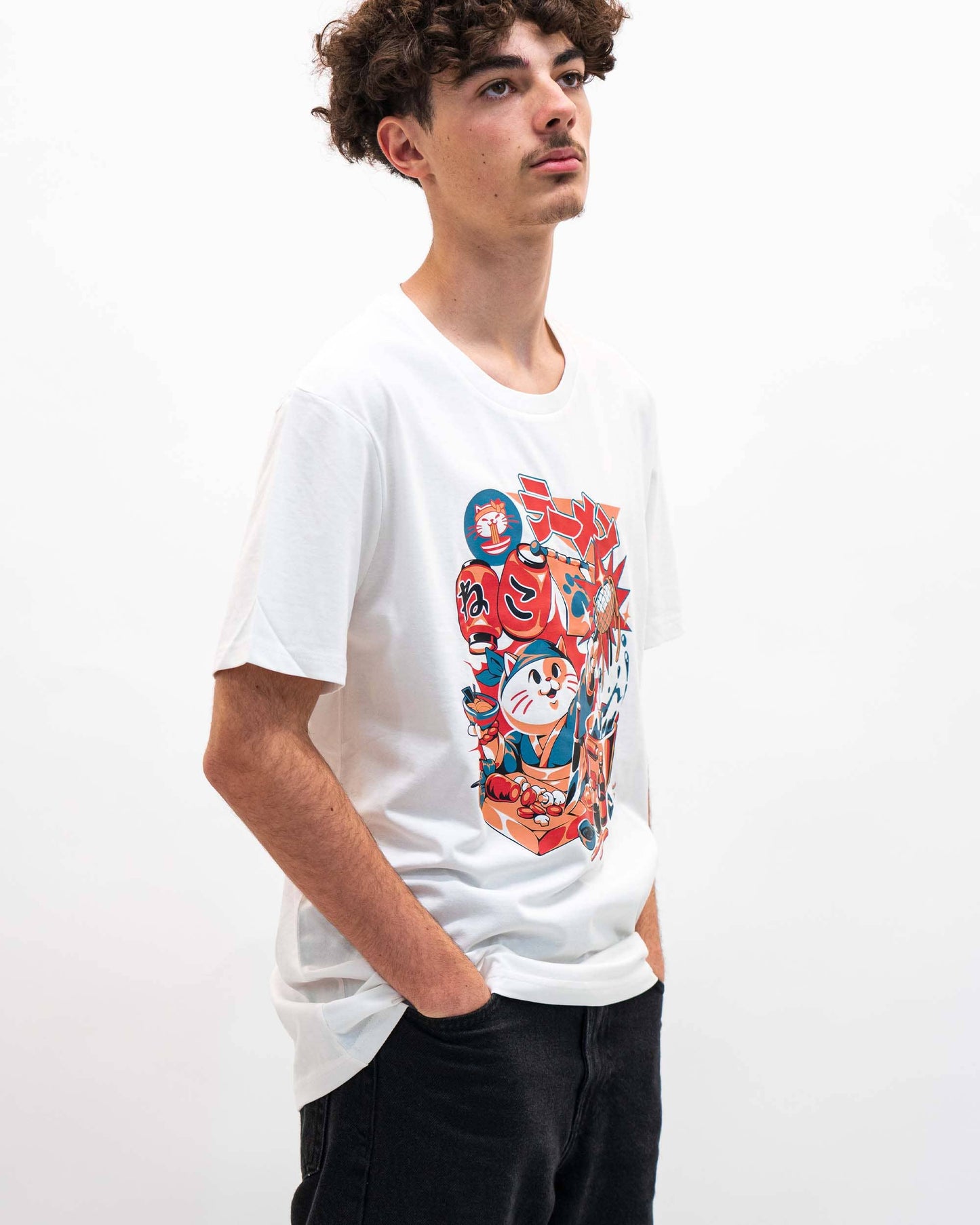 T-shirt Neko Ramen in cotone biologico GOTS