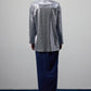 Kimono di paillettes grigio