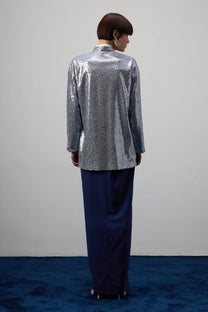 Kimono di paillettes grigio