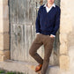 Cardigan uomo con scollo a V e bottoni