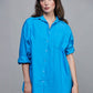 Camicia oversize in cotone
