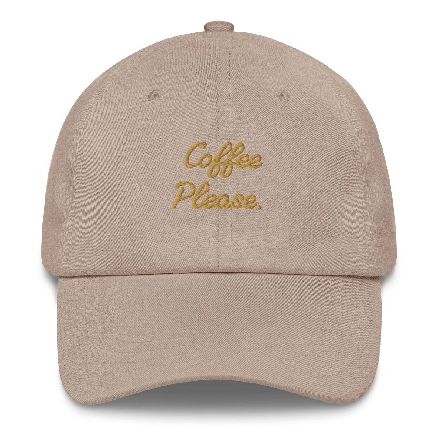 Cappellino da baseball ricamato “Coffee Please”