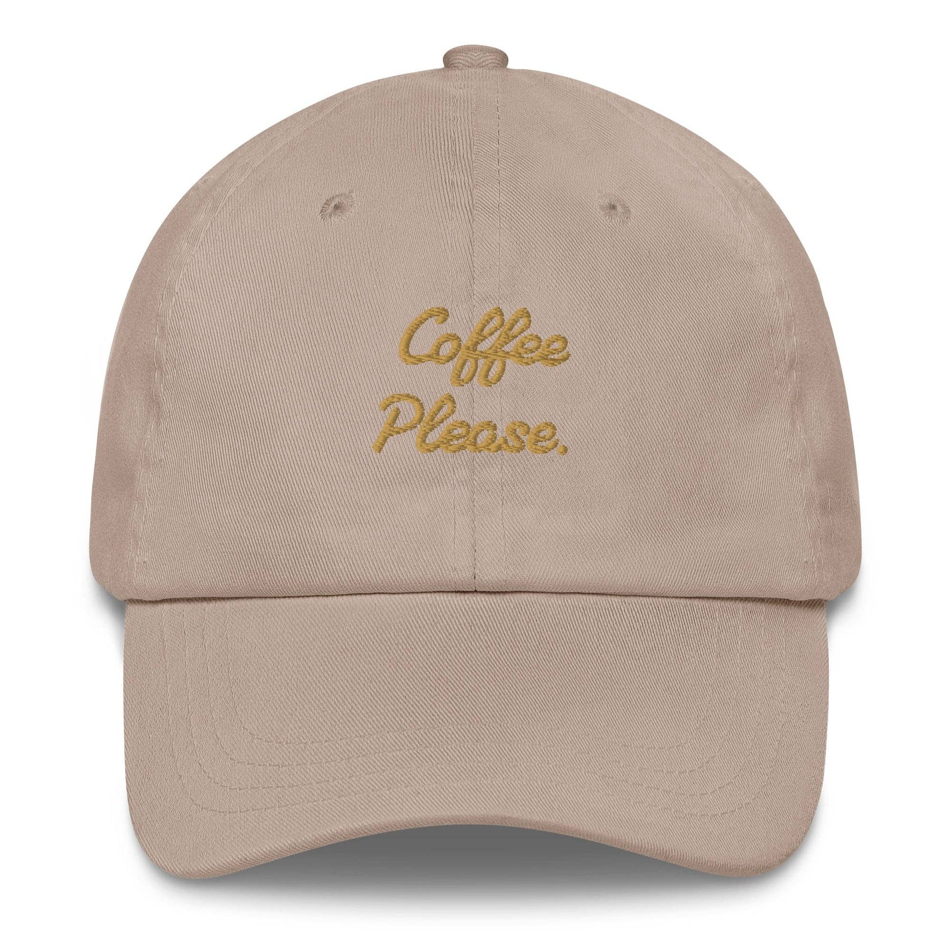 Cappellino da baseball ricamato “Coffee Please”