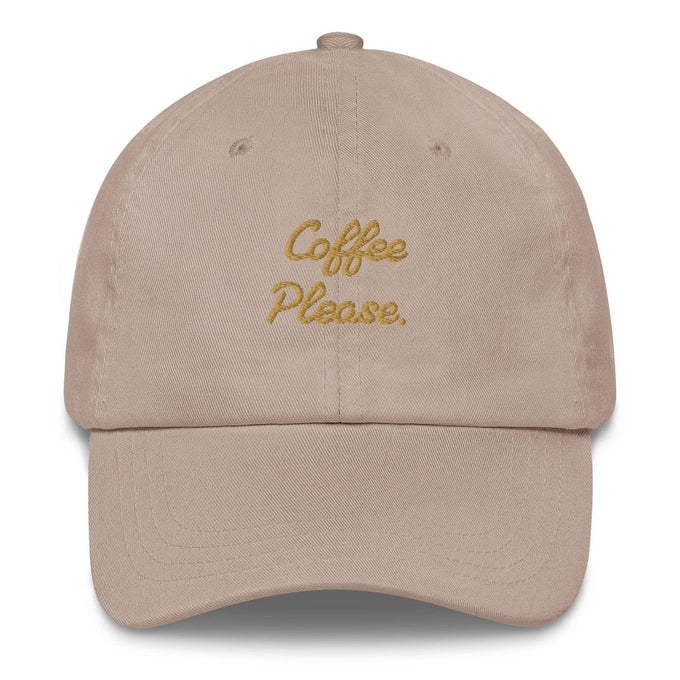 Cappellino da baseball ricamato “Coffee Please”