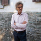 Camicia elegante su misura a righe rosse