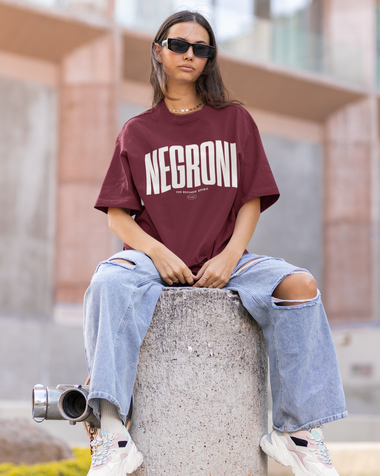 T-shirt biologica unisex Negroni con stampa