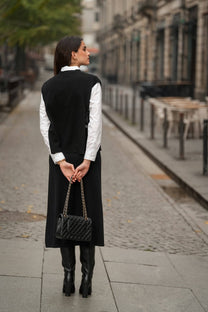 Gonna in maglia midi a vita elastica