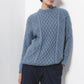 Maglione in maglia strutturata con trecce