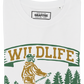 T-shirt unisex in cotone biologico con stampa canoa Wildlife