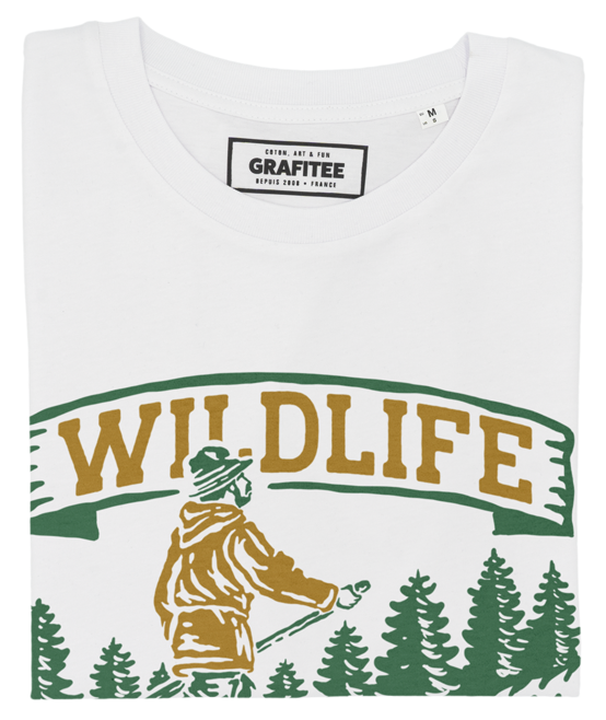 T-shirt unisex in cotone biologico con stampa canoa Wildlife