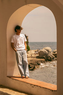 T-shirt Pirulo in cotone biologico con stampa