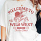 T-shirt grafica Welcome to the Wild West