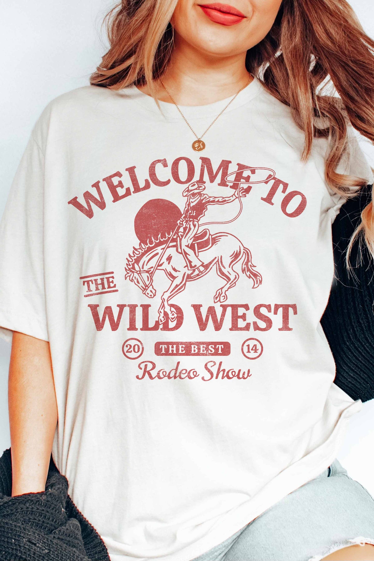 T-shirt grafica Welcome to the Wild West
