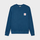 Felpa unisex Billyclub blu navy in cotone biologico