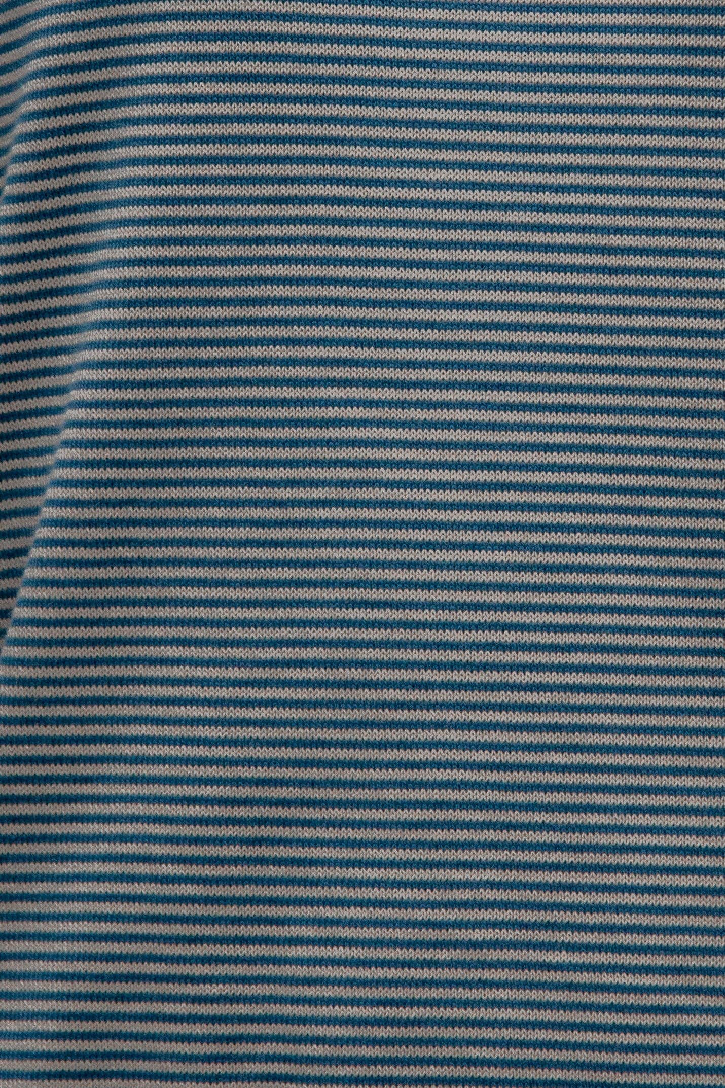 Maglione girocollo a righe in cotone Pima