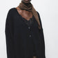 Cardigan a coste in maglia con bottoni
