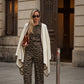 Blusa animalier in viscosa
