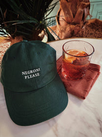 Cappellino Dad Hat ricamato “Negroni Please”