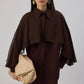 Camicia in popeline con dettaglio in chiffon