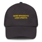 Cappellino da baseball ricamato “More Spaghetti Less Upsetti”