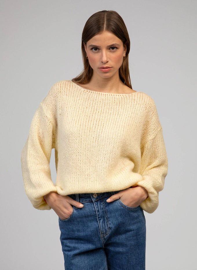 Maglione caldo oversize a maglia spessa