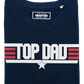 T-shirt Top Dad in cotone bio, idea regalo per la festa del papà